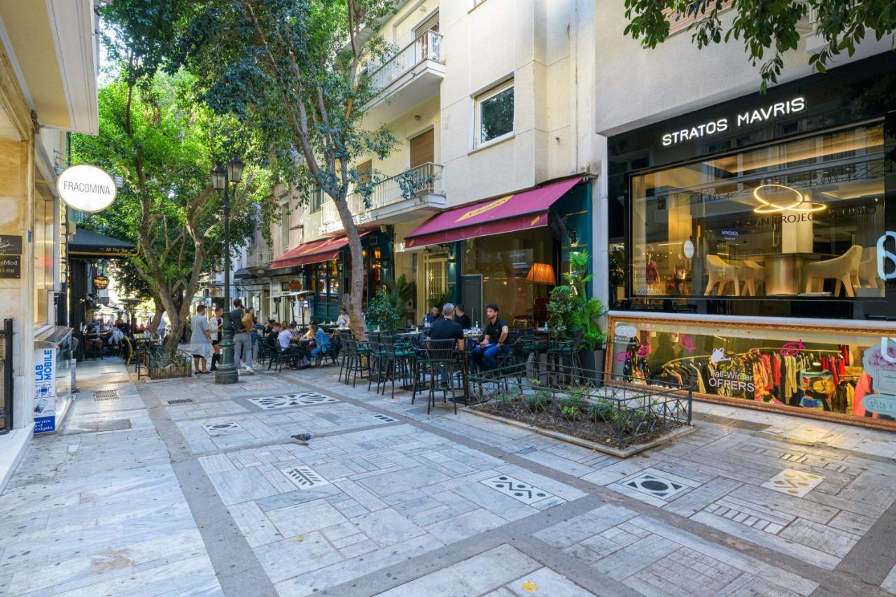 Hubstay - Kolonaki Central Luxury Suite In Athens - 5 Mins Walk To Syndagma, Ermou Zewnętrze zdjęcie